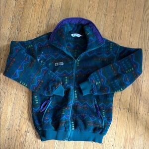 Columbia Purple and Blue Fleece Jacket